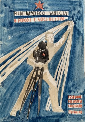 [WIŚNIEWSKI Jan] Plakatentwürfe für das sowjetische Filmfestival [1950].
