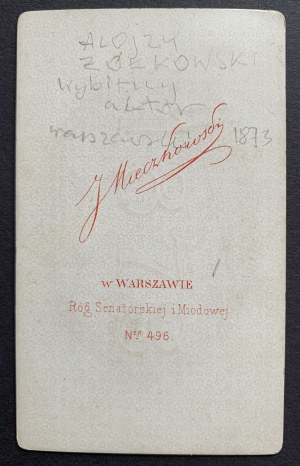 [Schauspieler] Kartenfoto - Porträt von Alojzy Zolkowski [1873].