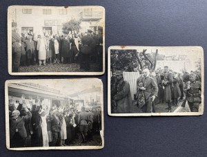 POLONIA. Set di 3 fotografie di guerra [1939/44].