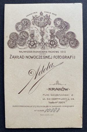 KRAKOV. Kartónová fotografia z ateliéru 