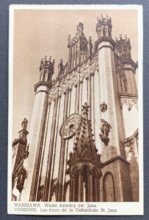WARSZAWA. Wieża katedry św. Jana. [1936]