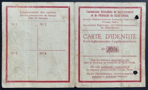 [Plebiscyt na Górnym Śląsku] Karta legistymacyjna No 19343. Rosenberg [Olesno 1920].