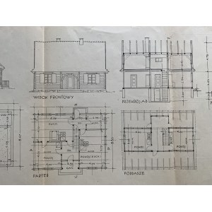 [MSW] residential house project. Type no. 7. situation plan. Warsaw [1935].