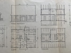 [MSW] PROJEKT obytného domu. Typ č. 7. Situačný plán. Varšava [1935].