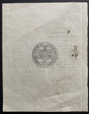 [GOSTYNIN] Head of Gostynin District. Notification of heads of communes and mayors of towns No. 13138, dated. Kutno 1 (13) VII 1861.