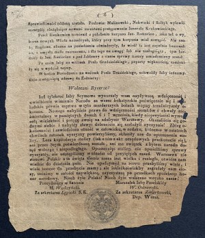NATIONAL NEWSPAPER. Zakroczym. N° 2, on September 12, 1831.