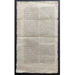 [WILNO/RADZIWILL] LITHUANIAN COURIER. Supplement to No. 41 of February 18, 1819.
