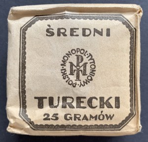 Tabak - stredne veľký turecký. 25 gramov [1939].