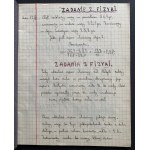 VARŠAVA. Súbor školských zošitov [1927/28].