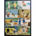 PRL. Soubor 30 barevných kreseb [pohlednic?]
