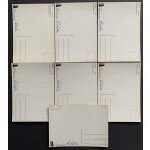 [LASKA Robert] Set of 7 postcards [autographs]. Lodz [1992].