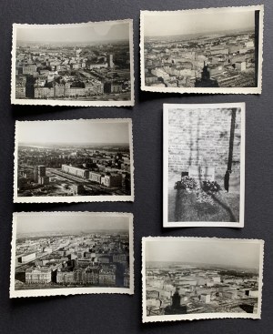 [HEMPEL Stanislaw] WARSAW - panorama of the city from PKiN. [195?]
