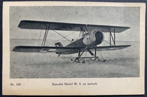 POZNAŇ. Letadlo Bartel M. 4. na lyžích [II RP].