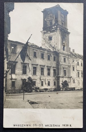 VARSOVIE. Le château royal. 25-27 septembre 1939.