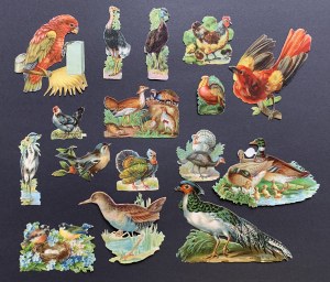 [Animals] Backdrop picture set. 17 pieces. Germany [19th c.].
