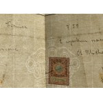 KRAKOW. Receipt for a wreath from the Karolina Michalska company [1896].