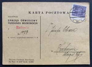 [ELSNER Józef] RADOM. REGIONAL BOARD OF UNEMPLOYMENT FUND [1934].