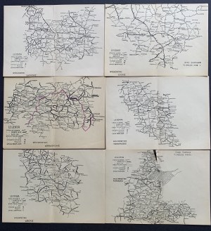 Soubor 16 map provincie [před rokem 1939].