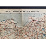Polska mapa samochodowa. Kraków [1945]
