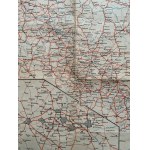 Polska mapa samochodowa. Kraków [1945]