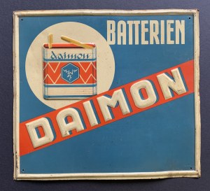 [Werbung] Metallschild der Marke DAIMON [2. RP].