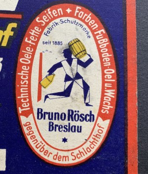 WROCŁAW. Pubblicità - Calendario della fabbrica Bruno Rösch per il 1939.