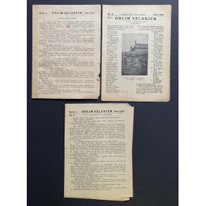 [Verschwörung] Satz von 3 Ausgaben von ORLIM SZLAKIE [Nr.:1,4,5] Lublin [1944].