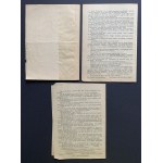 [Verschwörung] Satz von 3 Ausgaben von ORLIM SZLAKIE [Nr.:1,4,5] Lublin [1944].