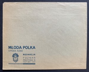 [POZNAŃ] Envelope printed YOUNG POLKA. Organ of KZMŻ [193?]