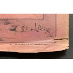 [Hrad na Pieskovej Skale] Obálka zošita č. I - ATLAS GEOGRAFICZNY ILLUSTROWANY KRÓLESTWA POLSKIEGO. Varšava [1902].