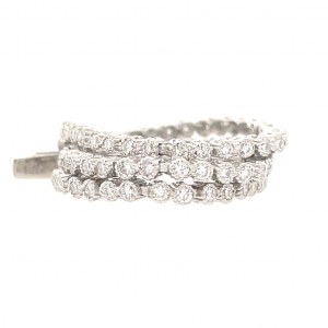 BRACELET DE TENNIS EN OR BLANC 3,79 GR AVEC DIAMANTS - BRC20301