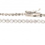 BRACCIALE TIPO TENNIS IN ORO BIANCO 3,79 GR CON DIAMANTI - BRC20301