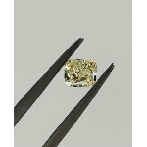 DIAMOND 0.74 CTS NATURAL FANCY YELLOW - SI1 - LASER ENGRAVED - UD30113-2