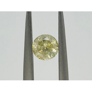 DIAMENT 0.55 CT FANTAZYJNY ZIELONKAWO-ŻÓŁTY - I2 - F20801-30