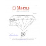 DIAMANT 0,54 CT PŘÍRODNÍ ZÁŘIVĚ SVĚTLE ŽLUTÝ - ČIROST SI1 - TVAR BRILLANT - GEMMOLOGICKÝ CERTIFIKÁT MAROZ DIAMONDS LTD ISRAEL DIAMOND EXCHANGE MEMBER - C31221-53