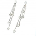 BOUCLES D'OREILLES EN OR BLANC 1,04 GR DE DIAMANTS - ER40103