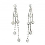 BOUCLES D'OREILLES EN OR BLANC 1,04 GR DE DIAMANTS - ER40103