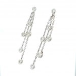 BOUCLES D'OREILLES EN OR BLANC 1,04 GR DE DIAMANTS - ER40103