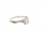 BAGUE EN OR BLANC 3,68 GR AVEC DIAMANTS - A2464