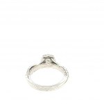 BAGUE EN OR BLANC 3,68 GR AVEC DIAMANTS - A2464