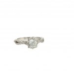 WHITE GOLD RING 3.68 GR WITH DIAMONDS - A2464