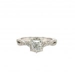 WHITE GOLD RING 3.68 GR WITH DIAMONDS - A2464