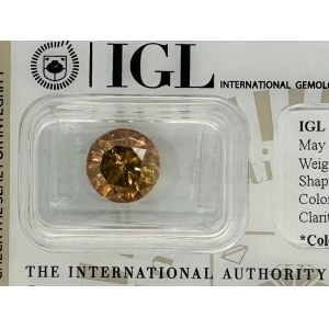 DIAMANT 4,52 KARAT ROSA GRÜNLICH GELB* LEBENDIG I2* - C30503