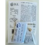 DIAMENT 4.52 CT RÓŻOWY ZIELONKAWO-ŻÓŁTY* ŻYWY I2* - C30503