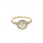 WEISSGOLDRING MIT 1 BRILLANT 1 DIAMANT - RNG10611