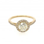 WEISSGOLDRING MIT 1 BRILLANT 1 DIAMANT - RNG10611