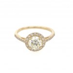 WEISSGOLDRING MIT 1 BRILLANT 1 DIAMANT - RNG10611