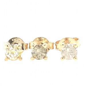 YELLOW GOLD EARRINGS 1.19 GR WITH DIAMONDS - ER20401