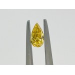 DIAMANT 0,25 CTS FANCY INTENSE YELLOW - SI2 - CUT PERA - UD10701-7A