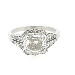 BAGUE EN 4.26 GR VINTAGE AVEC DIAMANTS ET BRILLANTS - RNG30208